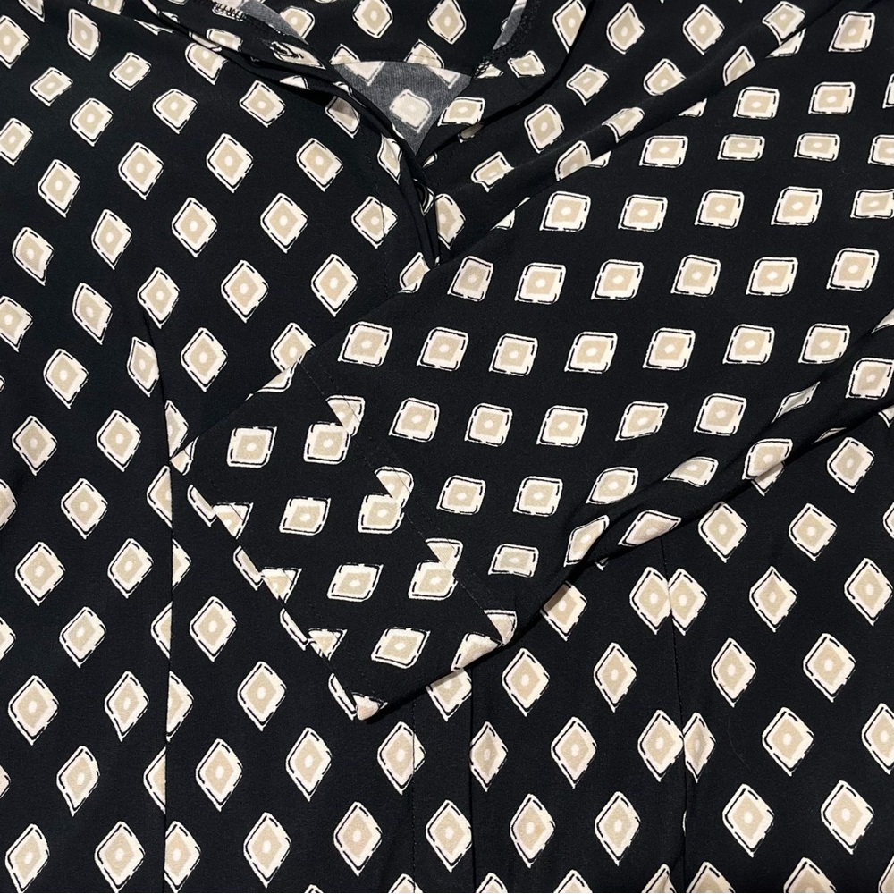 Chicos Diamond-Print Collared Button Front Maxi D… - image 7